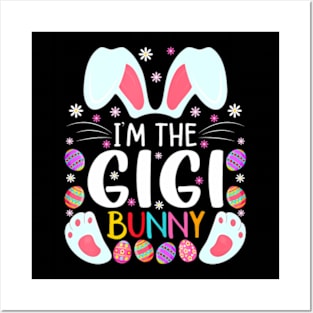 I'm The Gigi Bunny Matching Family Easter Party Posters and Art